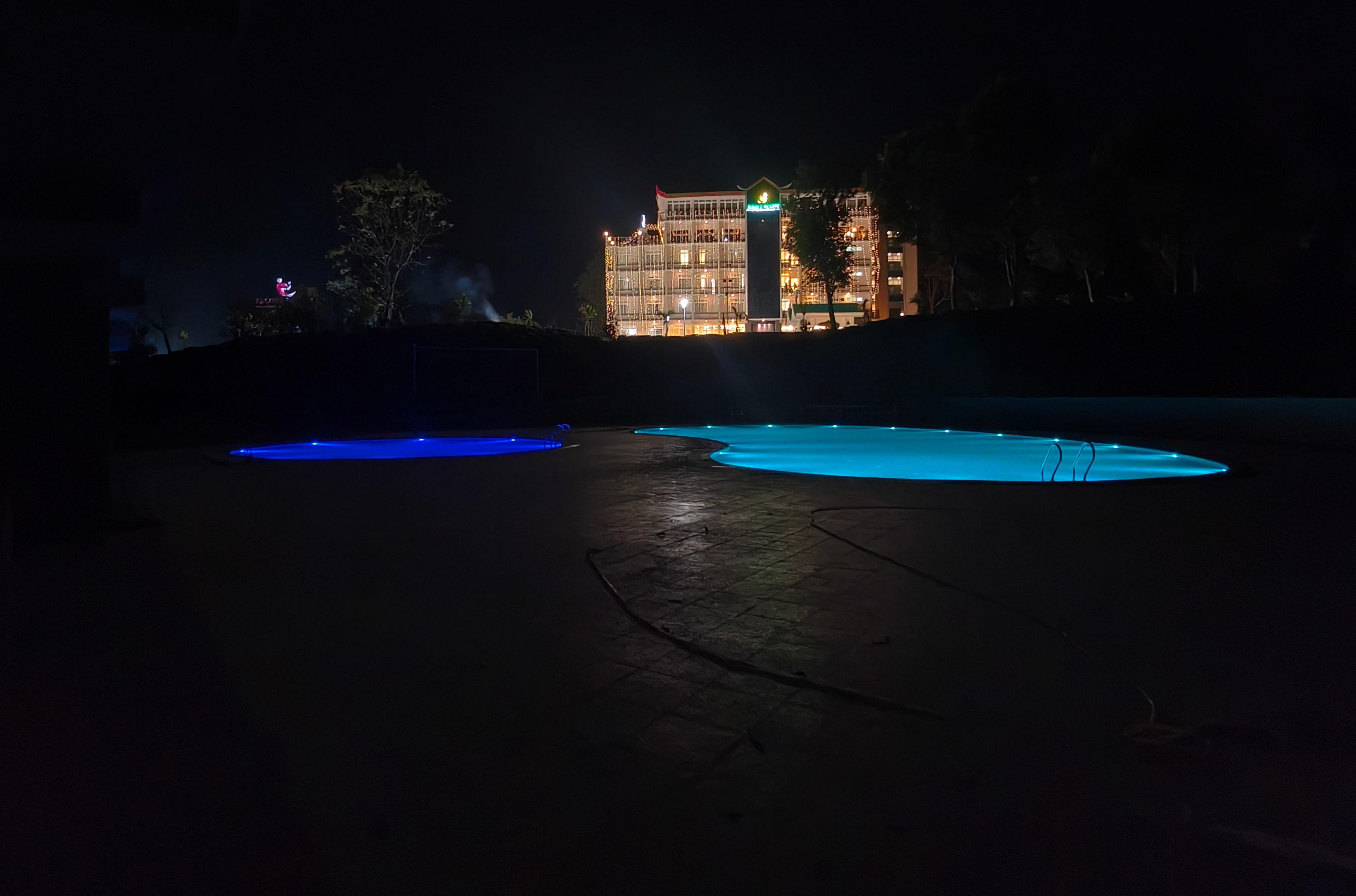 Sonajuli Jungle Resort swimming pool night vision