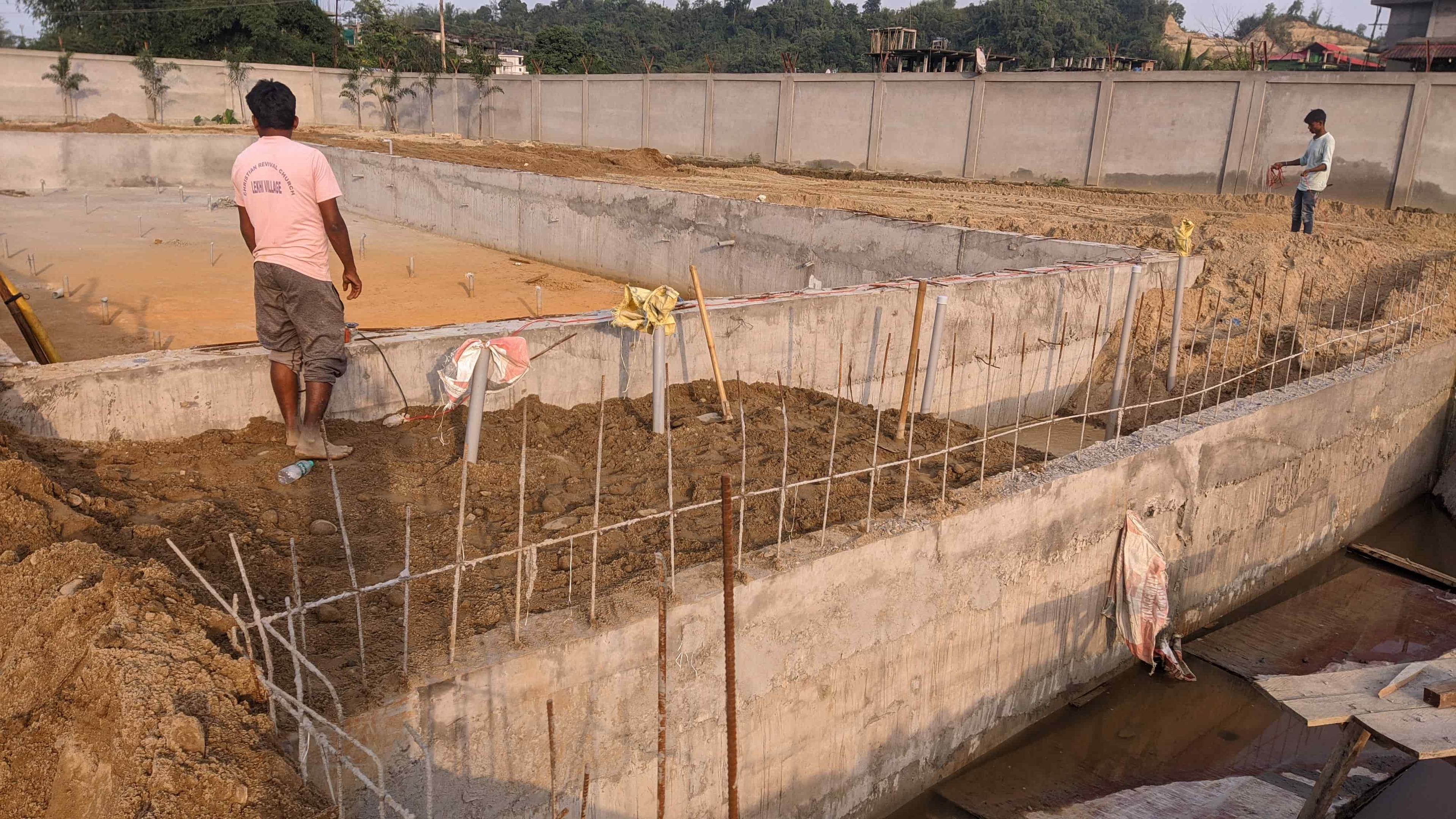 The Aquatica Resort swimming pool Construction